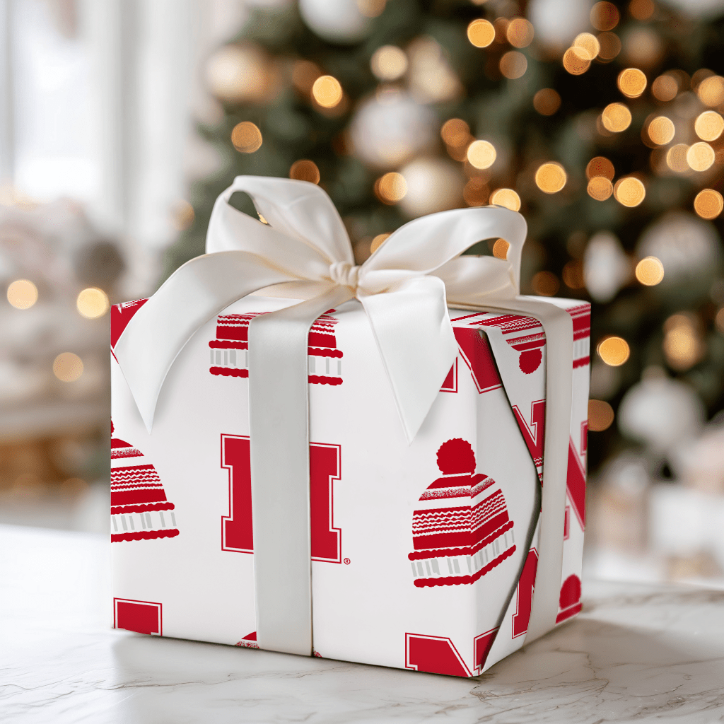 Husker Beanie - Wrapping Paper - Aspen & Arlo