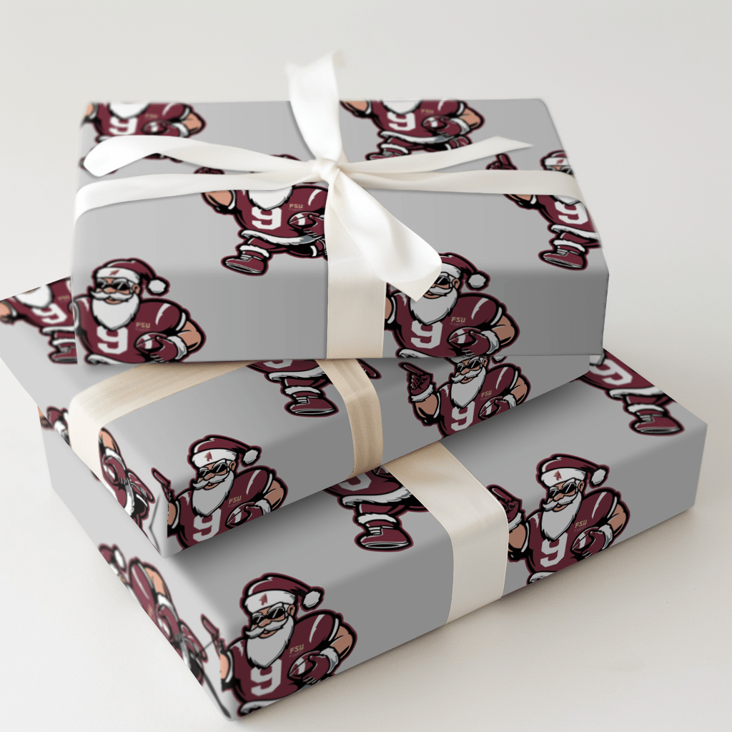 Touchdown Tidings – FSU - Wrapping Paper - Aspen & Arlo