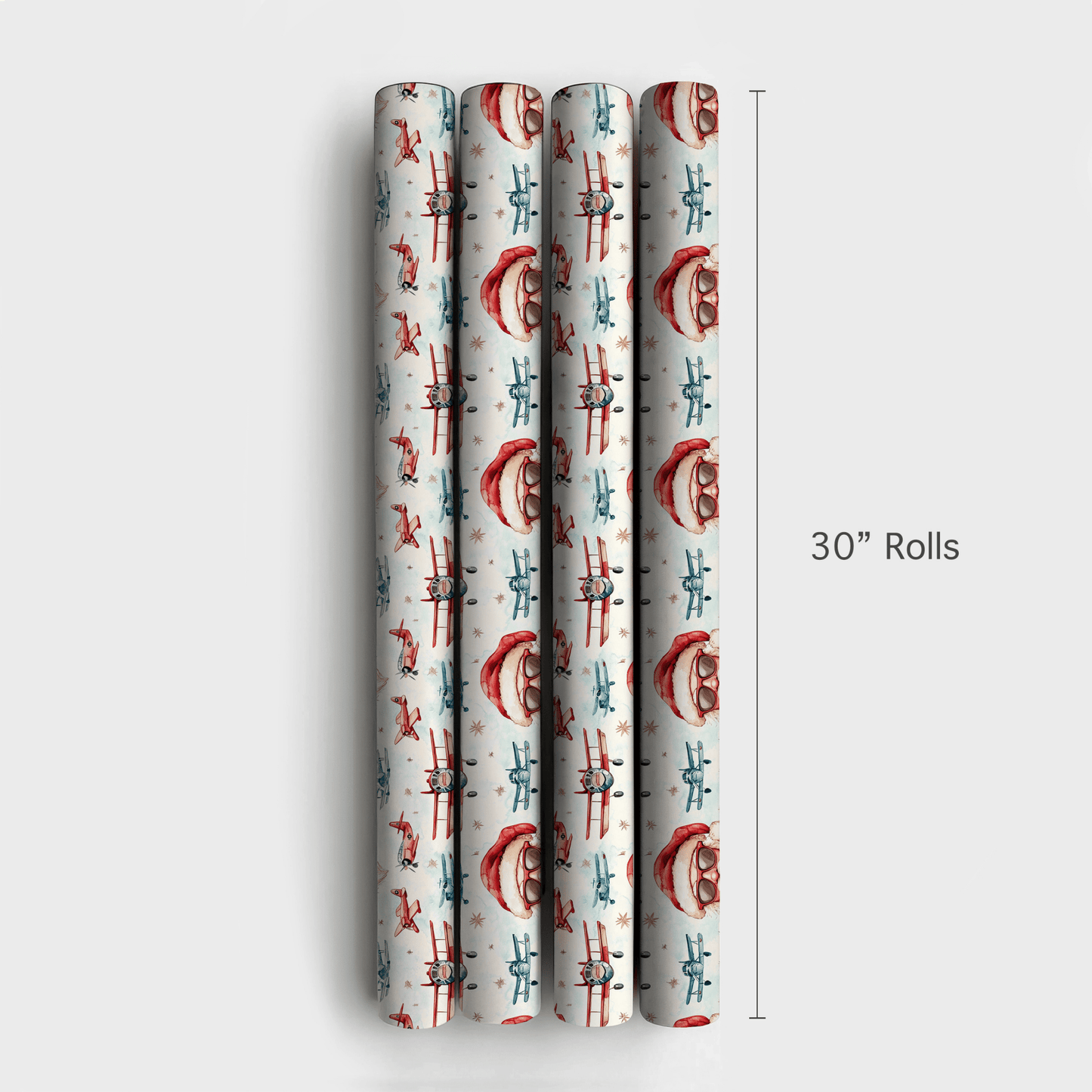 Jet - Setting Santa - Wrapping Paper - Aspen & Arlo