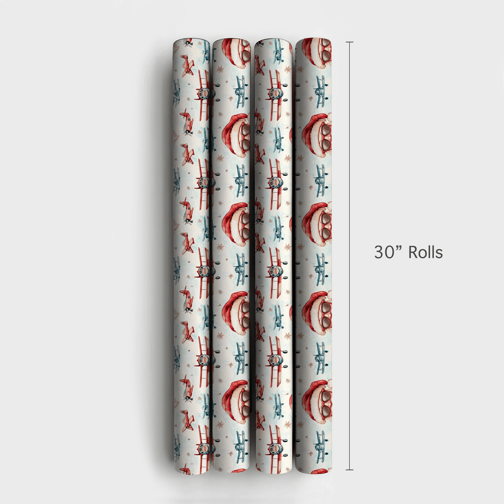 Jet - Setting Santa - Wrapping Paper - Aspen & Arlo