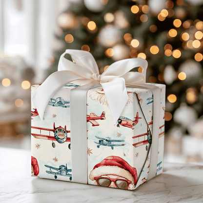Jet - Setting Santa - Wrapping Paper - Aspen & Arlo