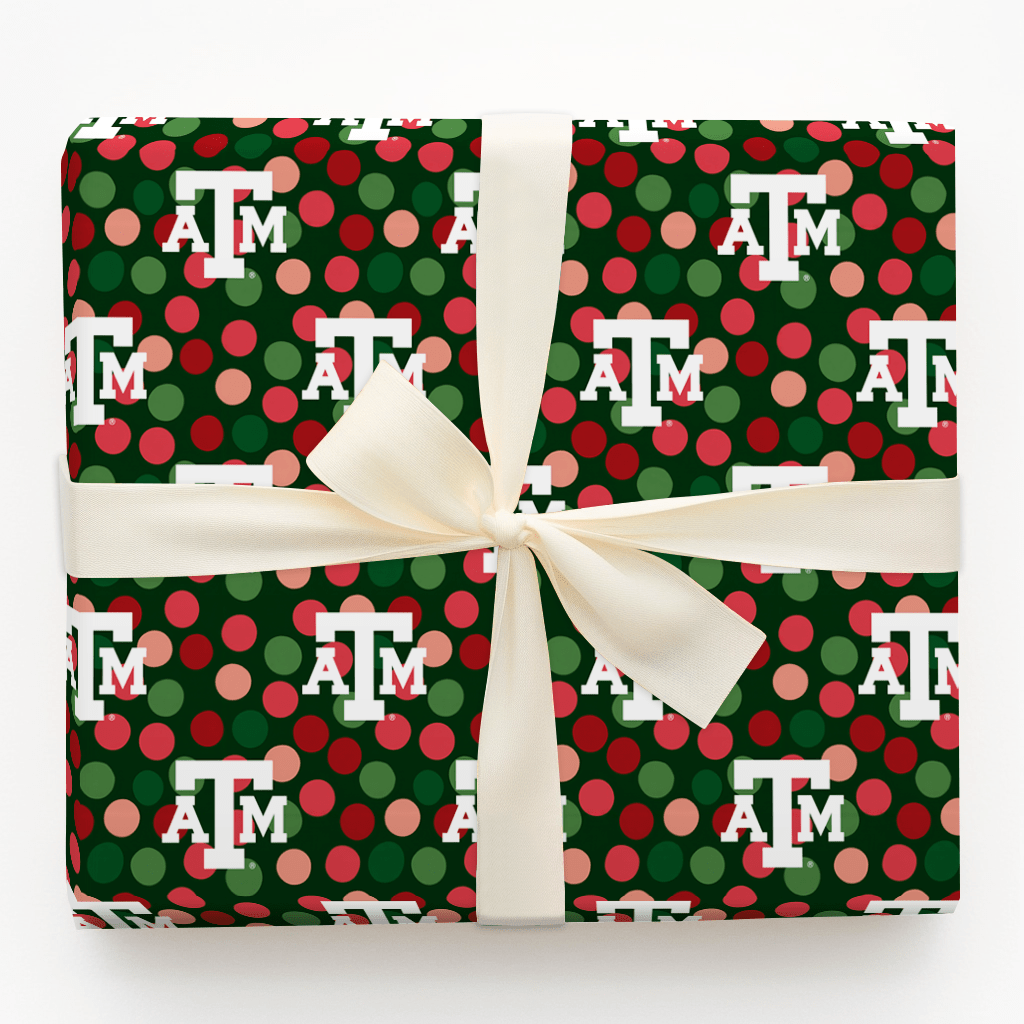Winter A&M Dots - Wrapping Paper - Aspen & Arlo