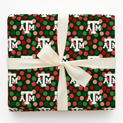 Winter A&M Dots - Wrapping Paper - Aspen & Arlo