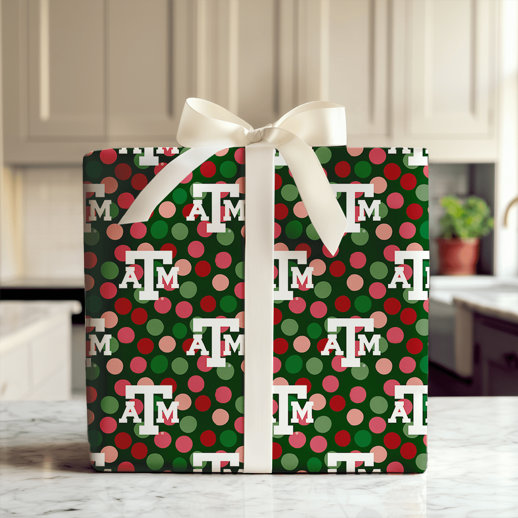 Winter A&M Dots - Wrapping Paper - Aspen & Arlo
