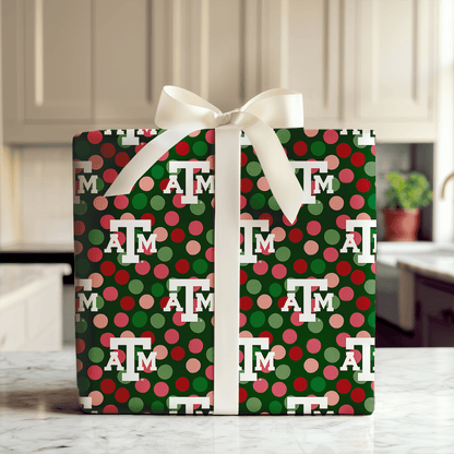 Winter A&M Dots - Wrapping Paper - Aspen & Arlo
