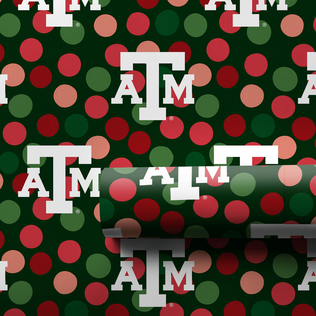 Winter A&M Dots - Wrapping Paper - Aspen & Arlo