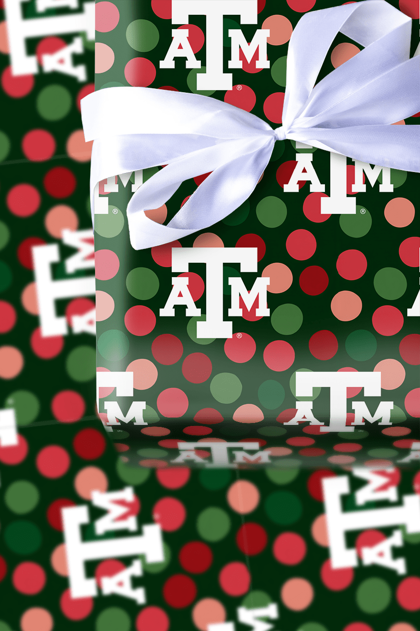 Winter A&M Dots - Wrapping Paper - Aspen & Arlo
