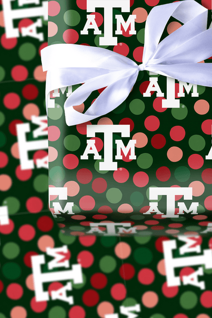 Winter A&M Dots - Wrapping Paper - Aspen & Arlo