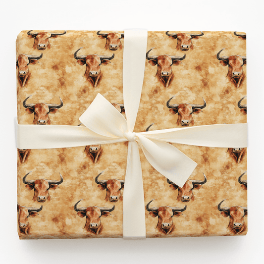 Breezy Bull - Wrapping Paper - Aspen & Arlo