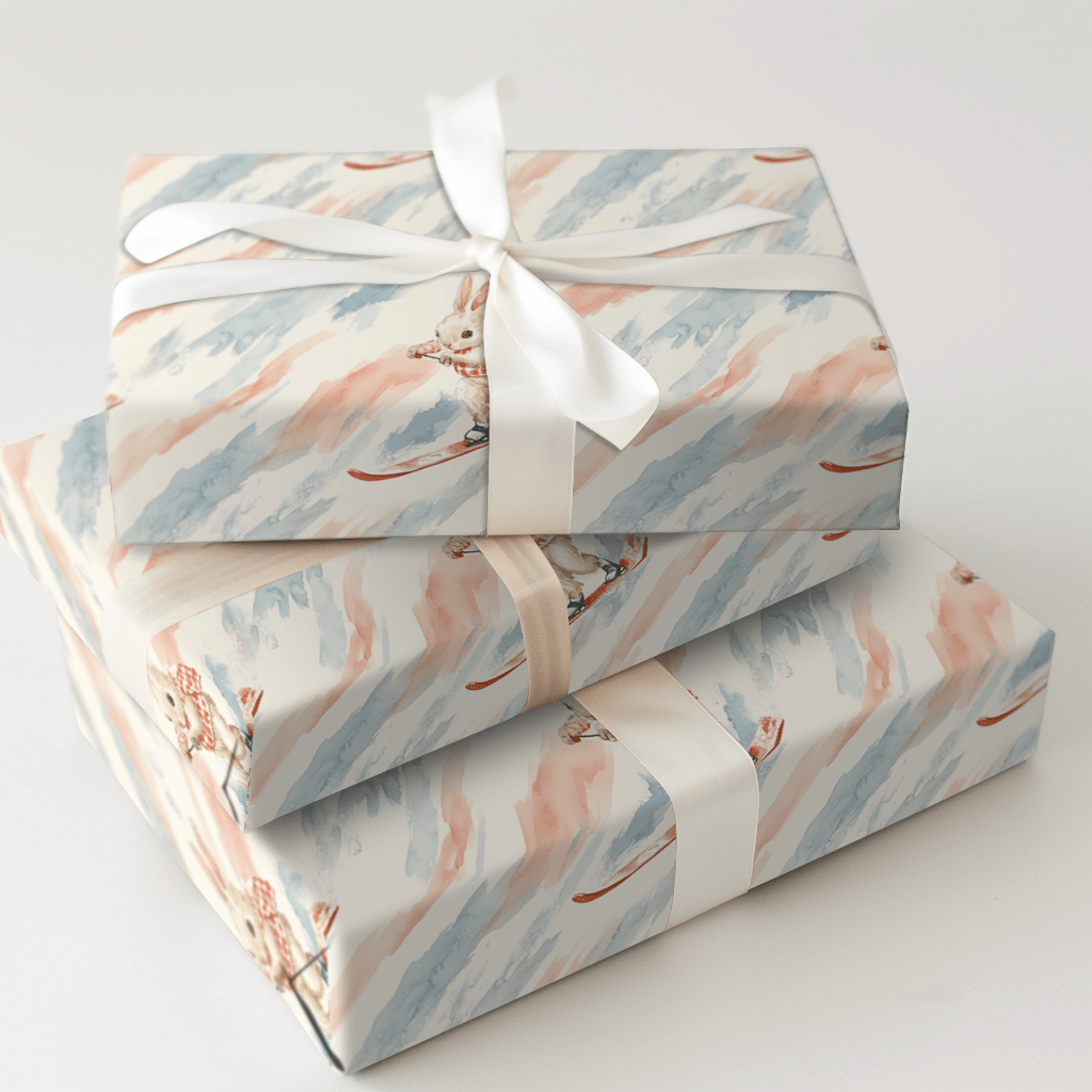 Spring Slalom - Wrapping Paper - Aspen & Arlo