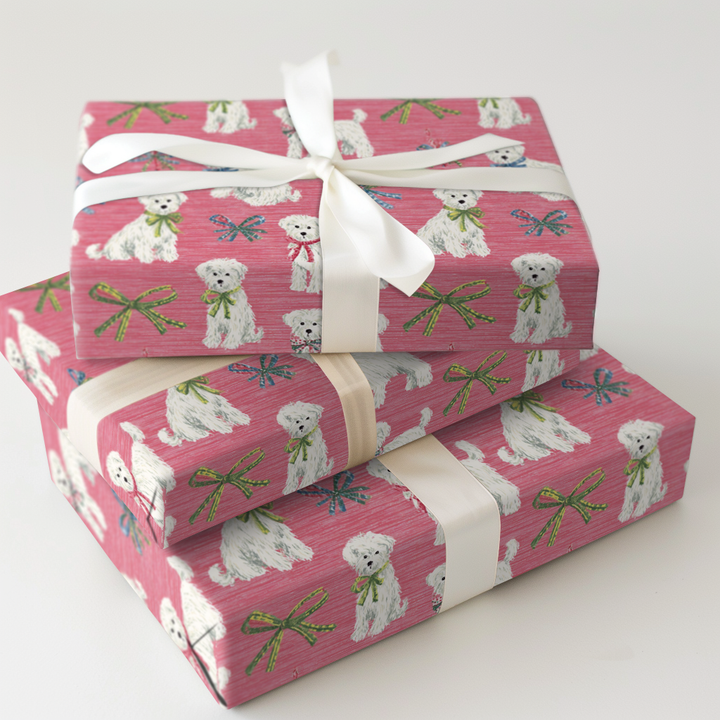 Maltese Pink Christmas