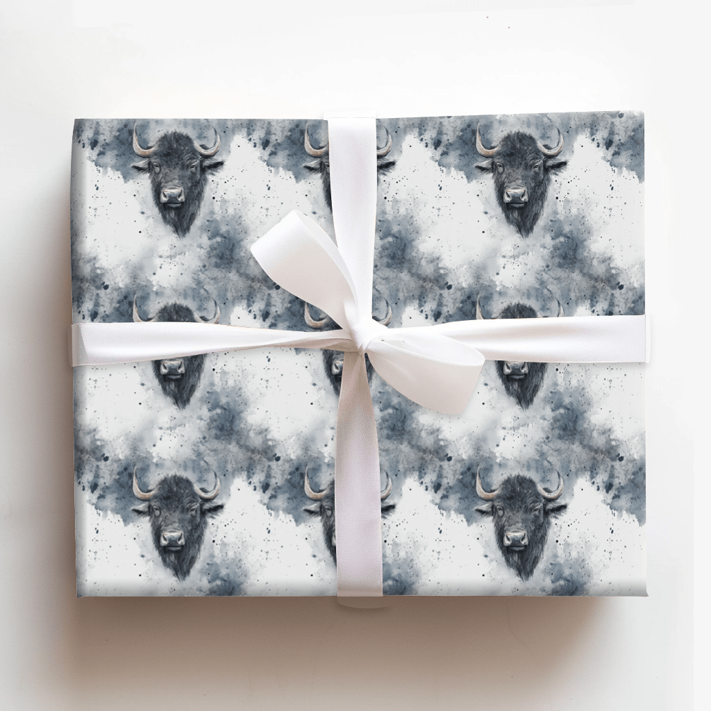 Buffalo Grey - Wrapping Paper - Aspen & Arlo
