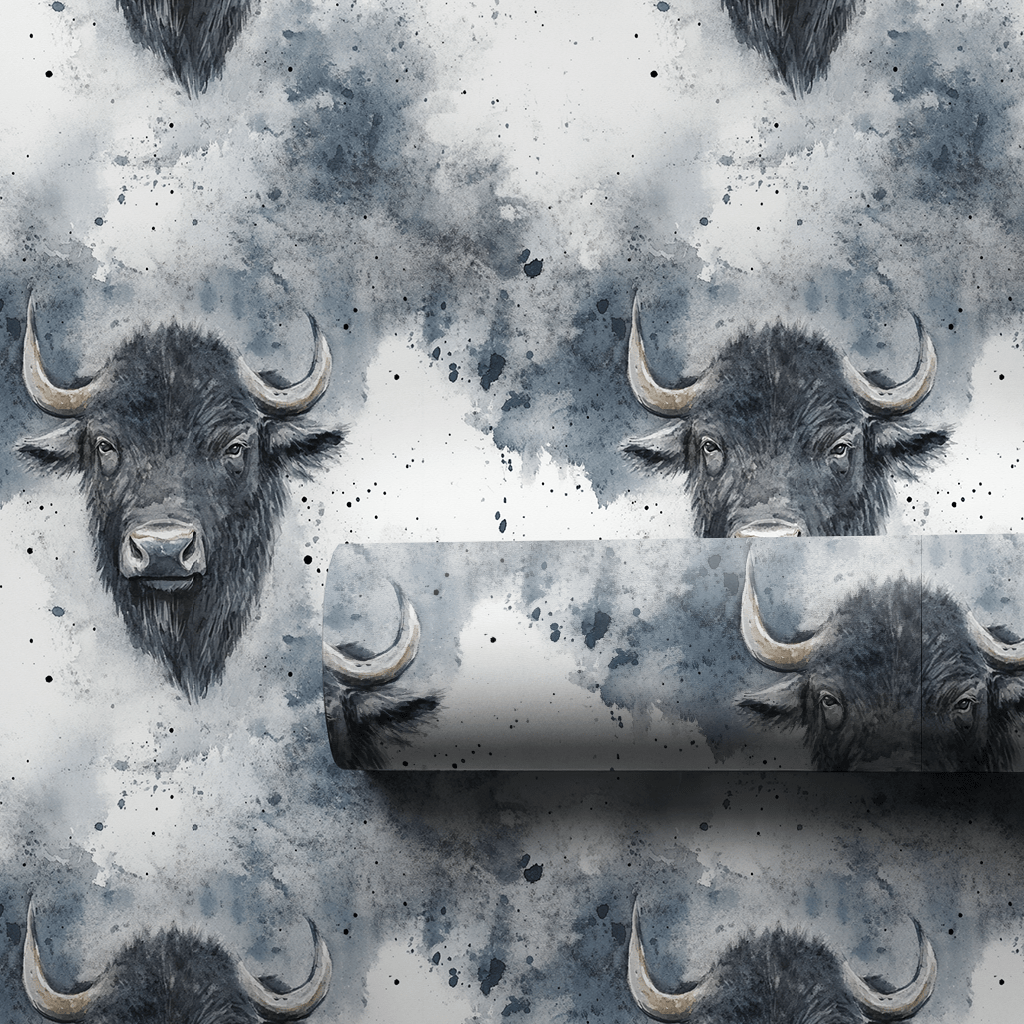 Buffalo Grey - Wrapping Paper - Aspen & Arlo