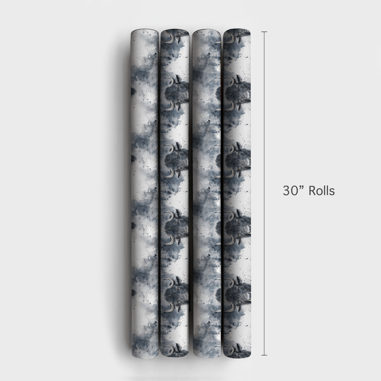 Buffalo Grey - Wrapping Paper - Aspen & Arlo