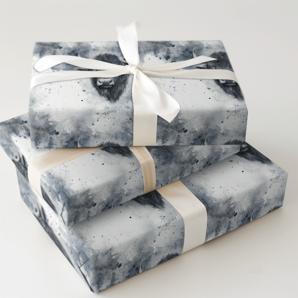 Buffalo Grey - Wrapping Paper - Aspen & Arlo