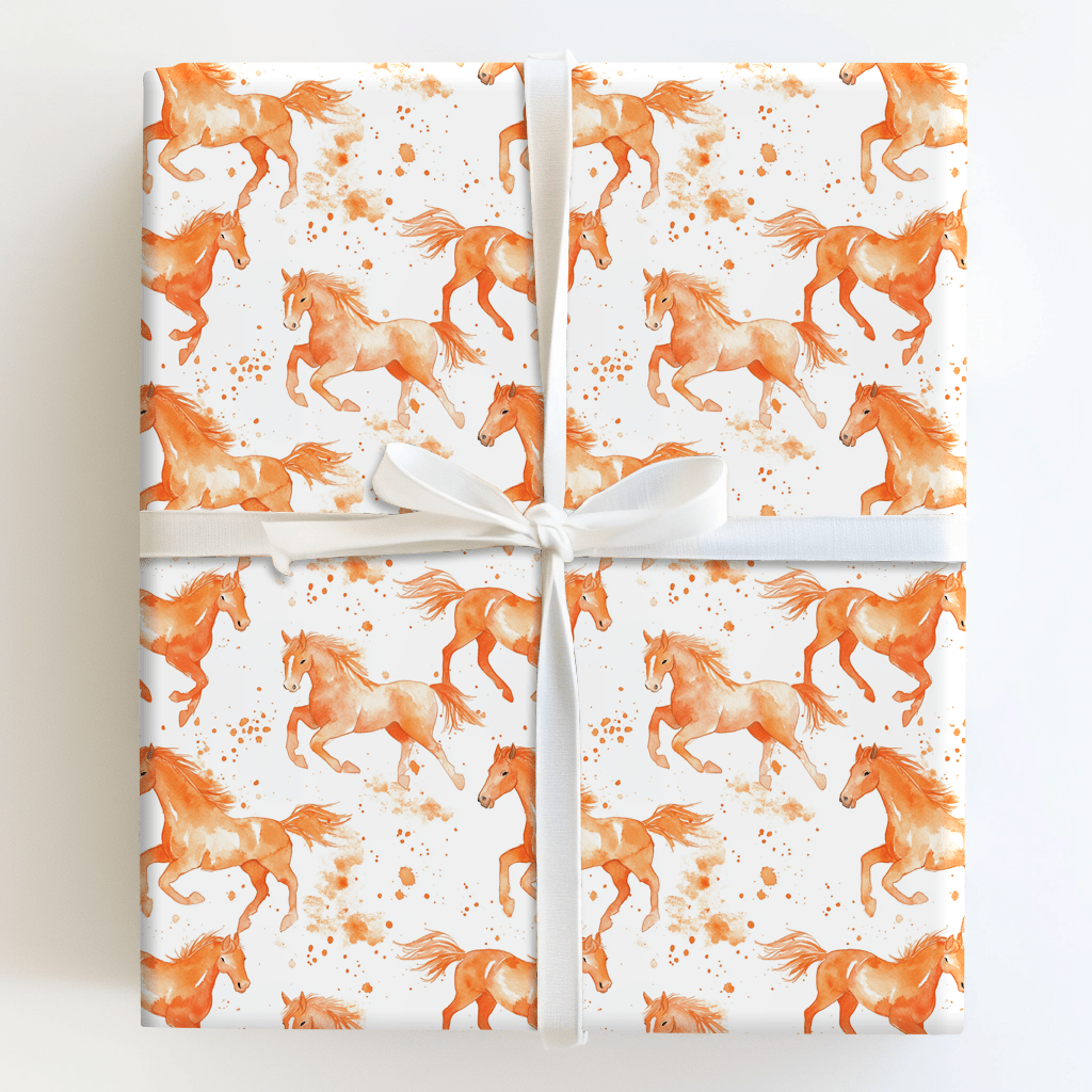 Orange Rush - Wrapping Paper - Aspen & Arlo