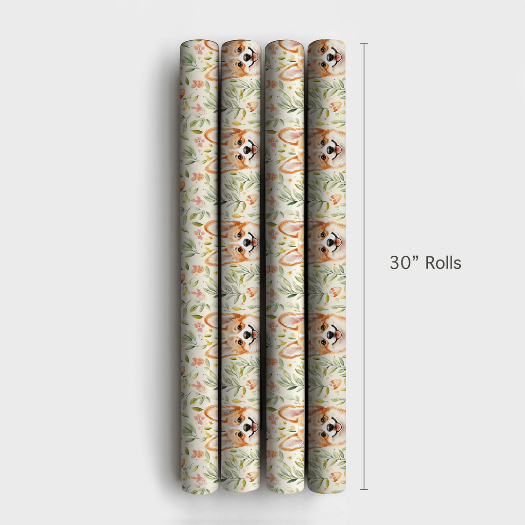 Somebunny Loves Corgis - Wrapping Paper - Aspen & Arlo