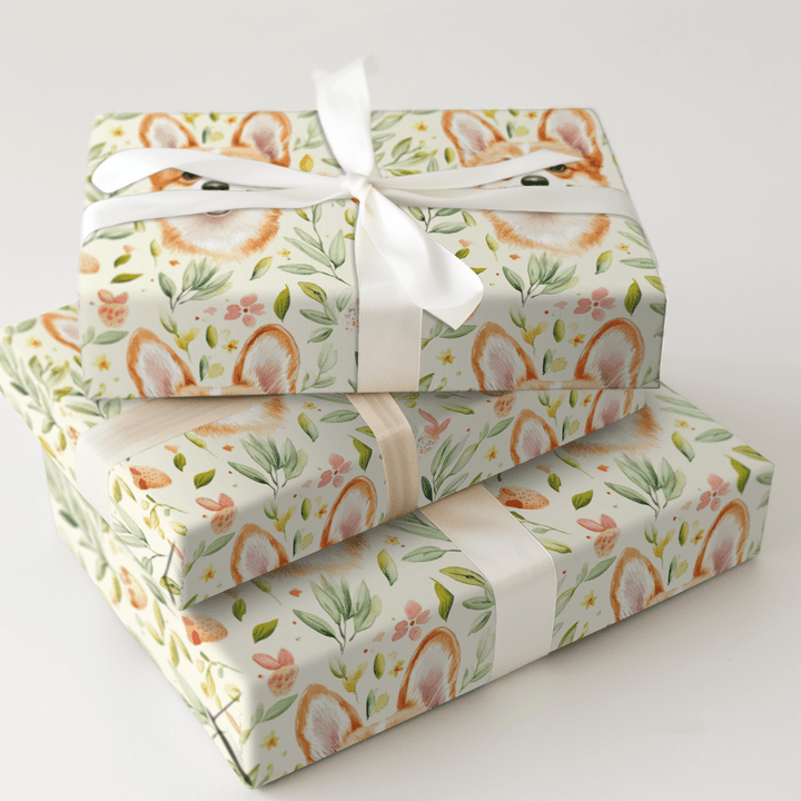 Somebunny Loves Corgis - Wrapping Paper - Aspen & Arlo