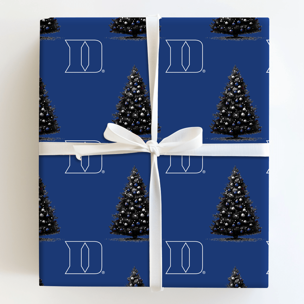 True Blue Tree - Wrapping Paper - Aspen & Arlo