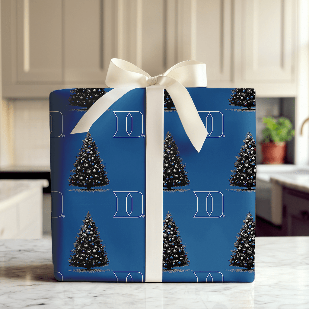 True Blue Tree - Wrapping Paper - Aspen & Arlo