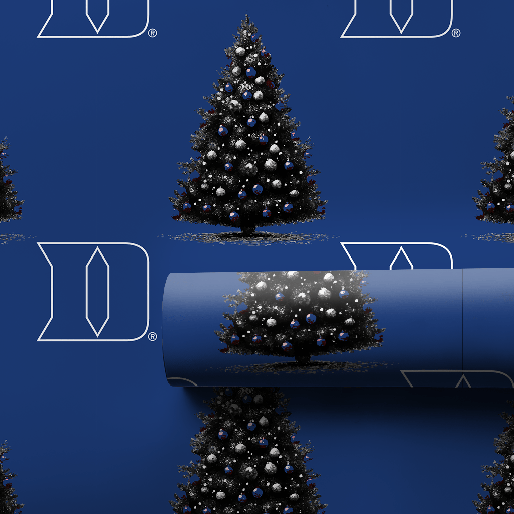 True Blue Tree - Wrapping Paper - Aspen & Arlo