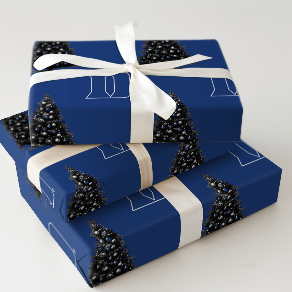 True Blue Tree - Wrapping Paper - Aspen & Arlo