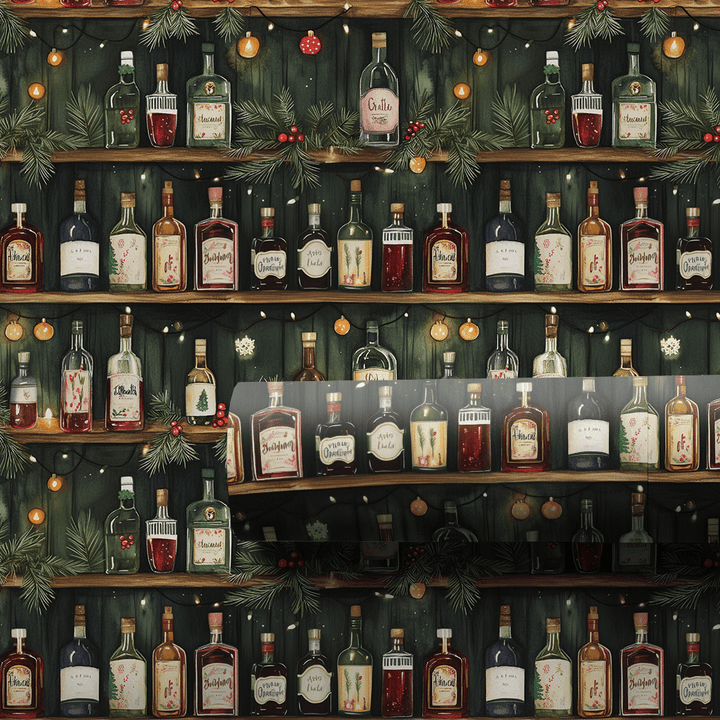 Holly and Spirits - Wrapping Paper - Aspen & Arlo