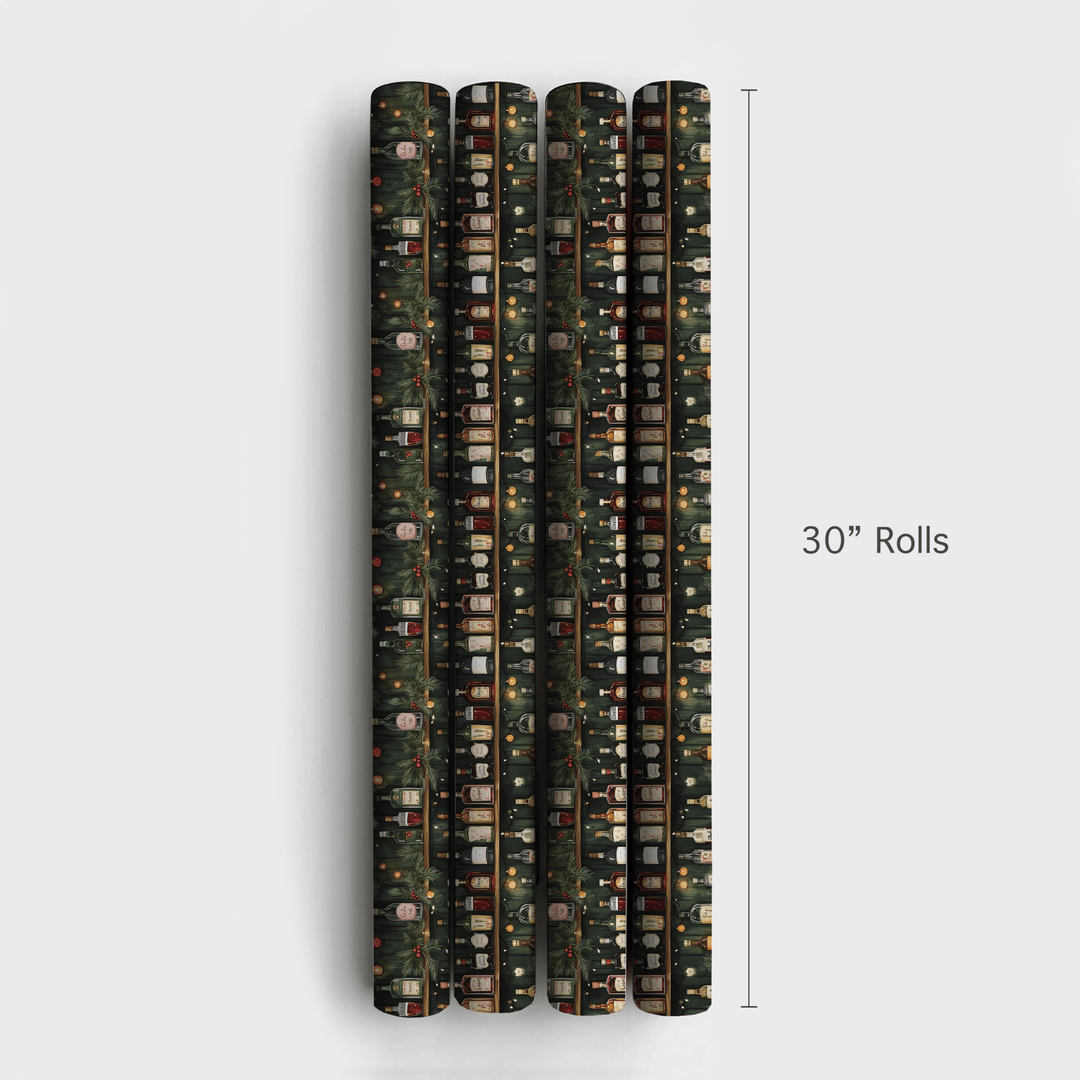 Holly and Spirits - Wrapping Paper - Aspen & Arlo