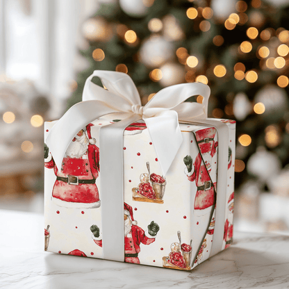 Jolly Chef Santa - Wrapping Paper - Aspen & Arlo