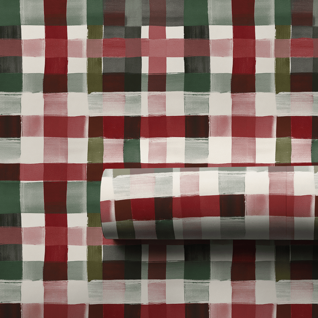 Aspen Lodge Plaid - Wrapping Paper - Aspen & Arlo