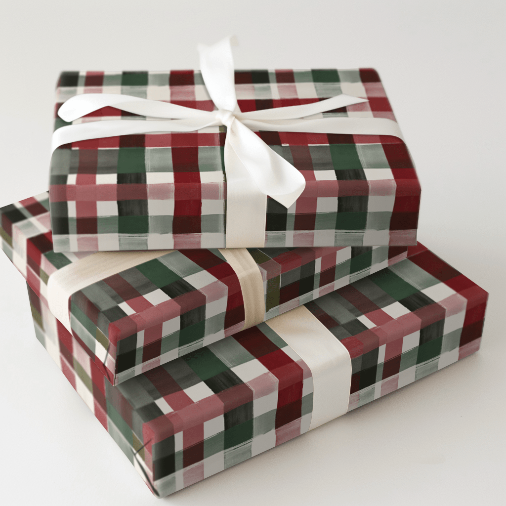 Aspen Lodge Plaid - Wrapping Paper - Aspen & Arlo