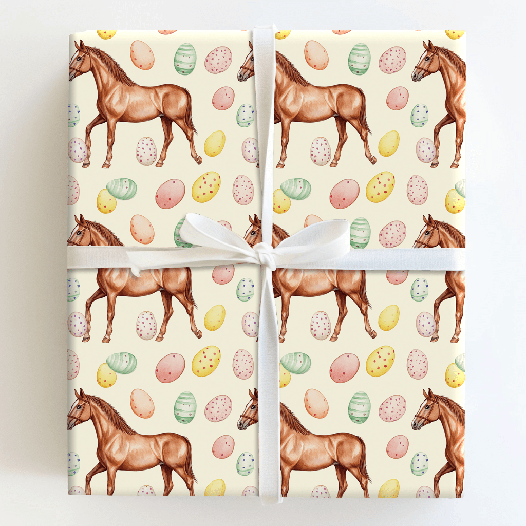 Easter Eggs with the Missouri Fox Trotter - Wrapping Paper - Aspen & Arlo
