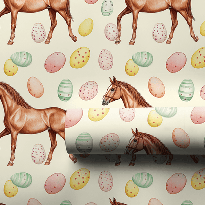 Easter Eggs with the Missouri Fox Trotter - Wrapping Paper - Aspen & Arlo
