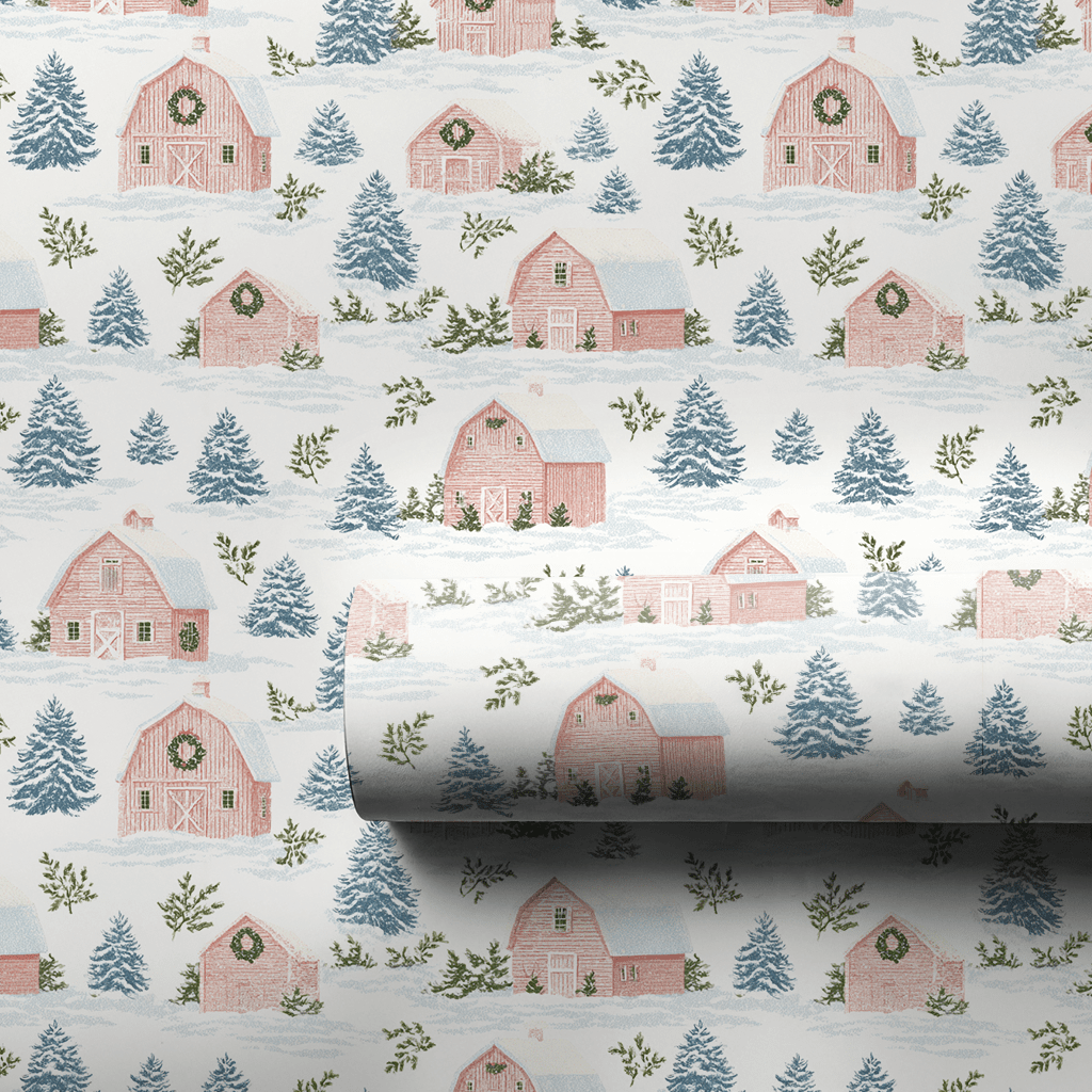 Little Town of Cheer - Wrapping Paper - Aspen & Arlo