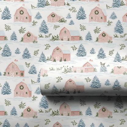 Little Town of Cheer - Wrapping Paper - Aspen & Arlo