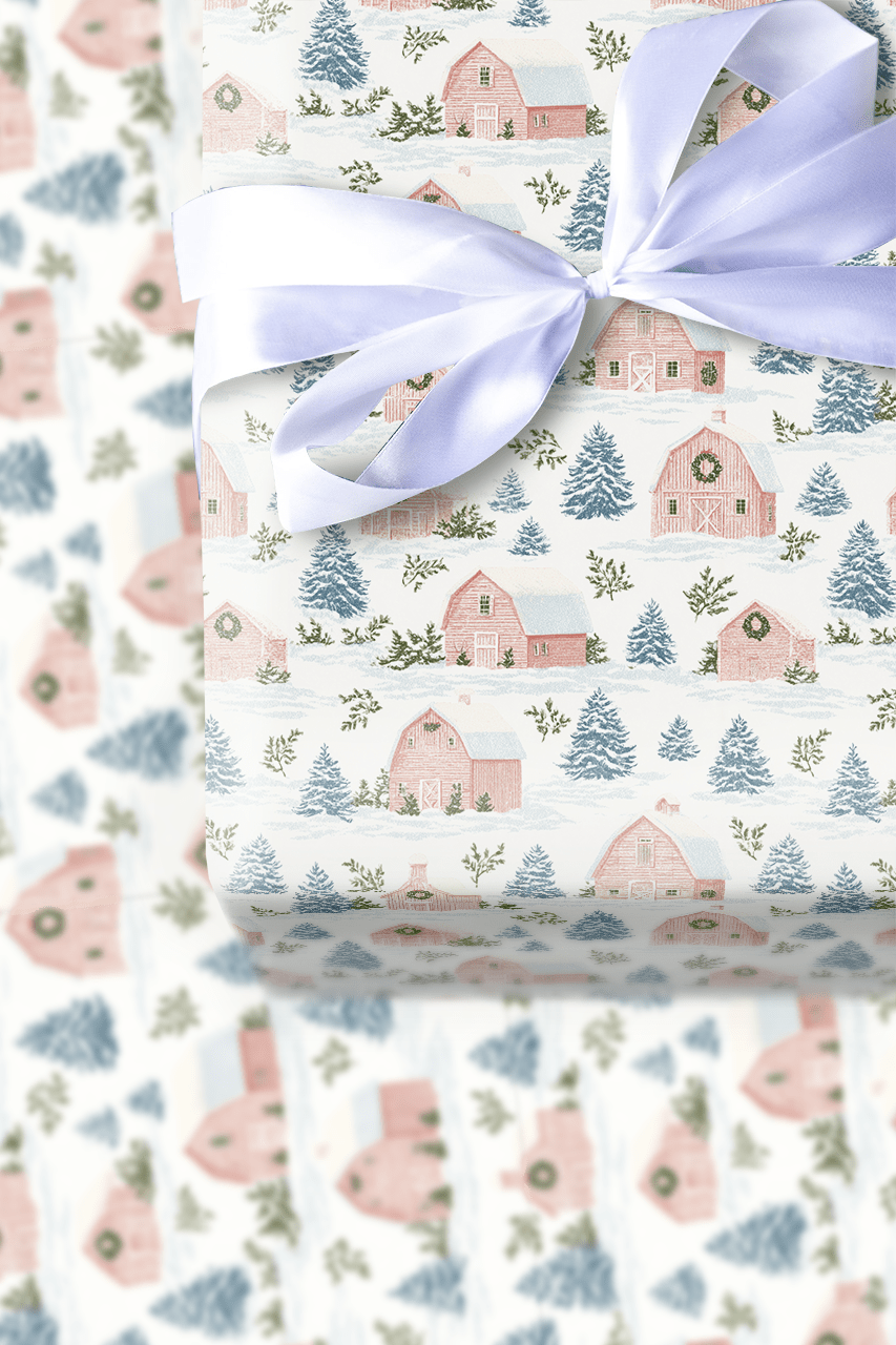 Little Town of Cheer - Wrapping Paper - Aspen & Arlo