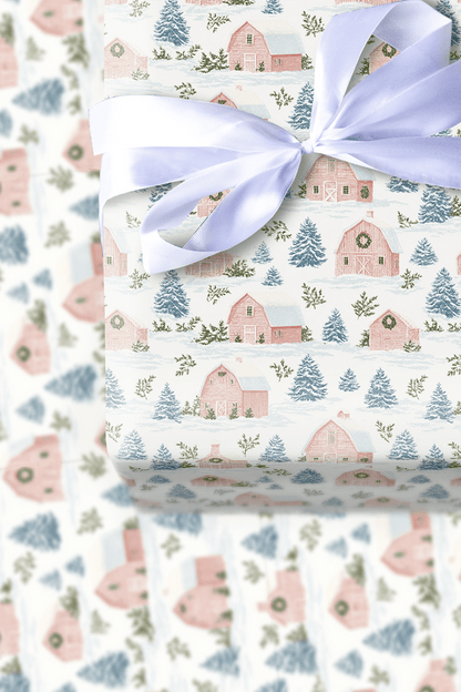 Little Town of Cheer - Wrapping Paper - Aspen & Arlo