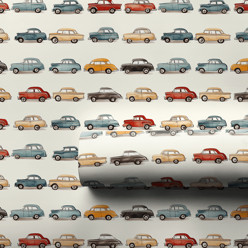 Retro Rides - Wrapping Paper - Aspen & Arlo