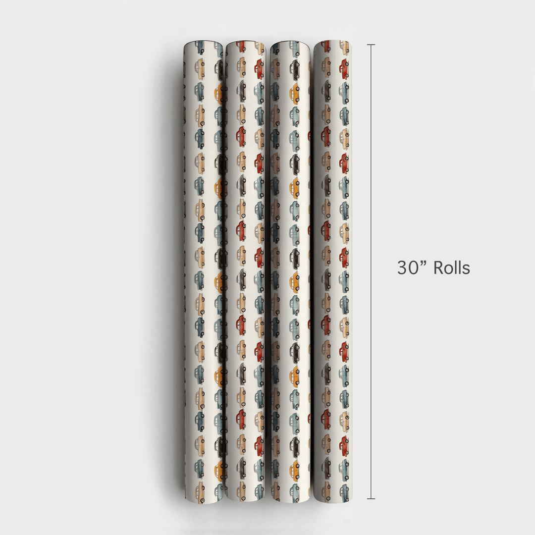 Retro Rides - Wrapping Paper - Aspen & Arlo
