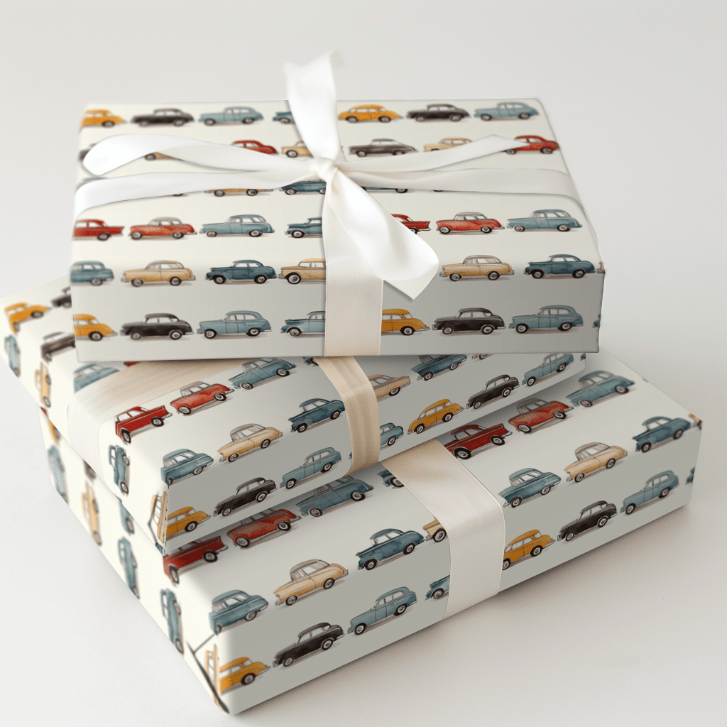 Retro Rides - Wrapping Paper - Aspen & Arlo