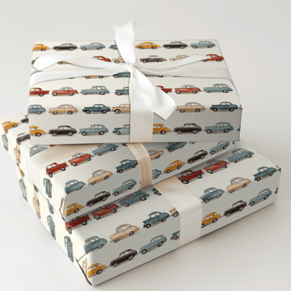 Retro Rides - Wrapping Paper - Aspen & Arlo