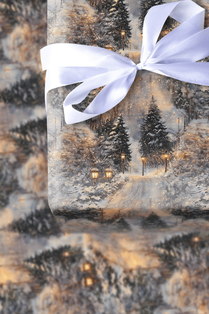 Lantern Path - Wrapping Paper - Aspen & Arlo