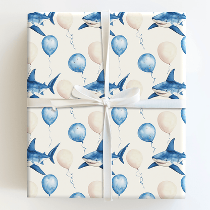 Sharkinfested Fun Ahead - Wrapping Paper - Aspen & Arlo