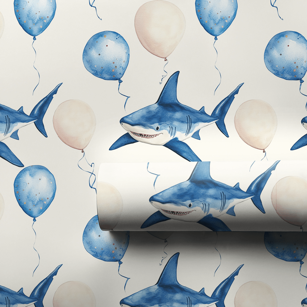 Sharkinfested Fun Ahead - Wrapping Paper - Aspen & Arlo