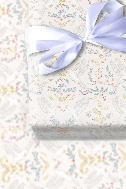 Two Turtle Doves - Wrapping Paper - Aspen & Arlo