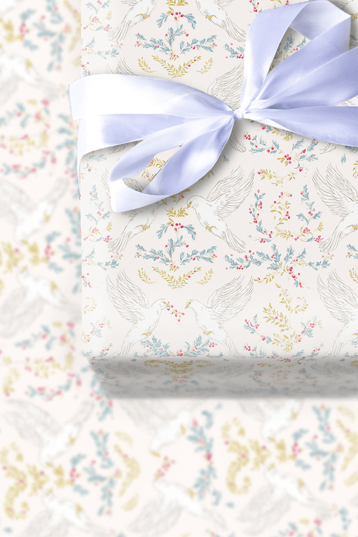 Two Turtle Doves - Wrapping Paper - Aspen & Arlo