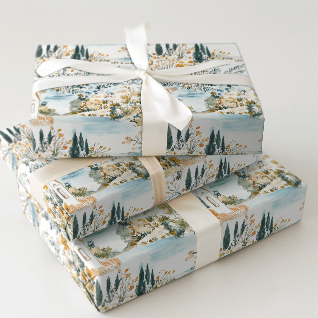 Chapel on the Beach - Wrapping Paper - Aspen & Arlo
