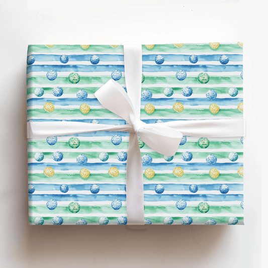 Stripe the Green - Wrapping Paper - Aspen & Arlo