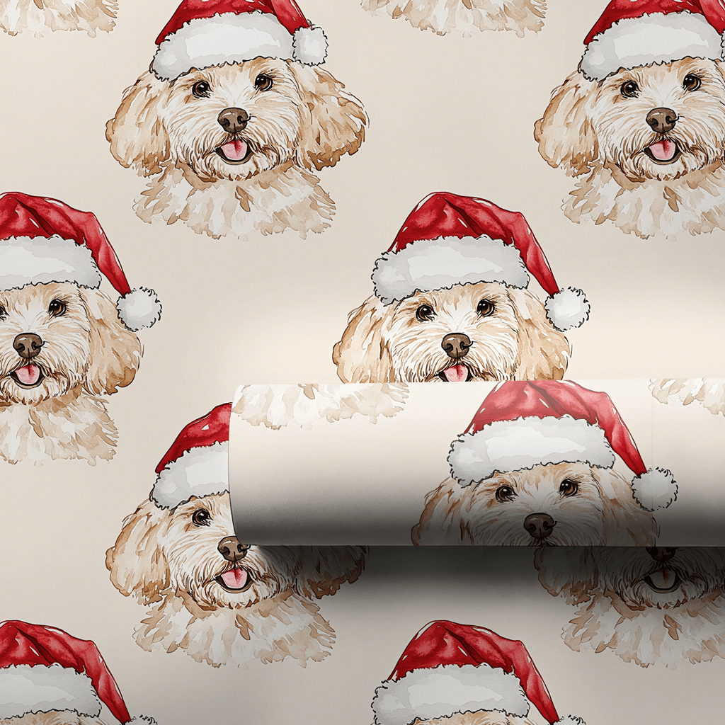 Doodle Santa - Wrapping Paper - Aspen & Arlo
