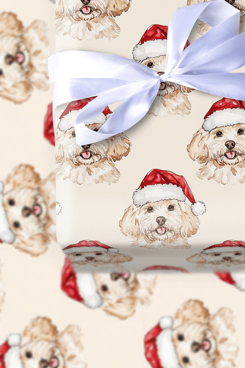 Doodle Santa - Wrapping Paper - Aspen & Arlo